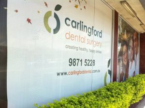 Carlingford Dental Surgery front street signage